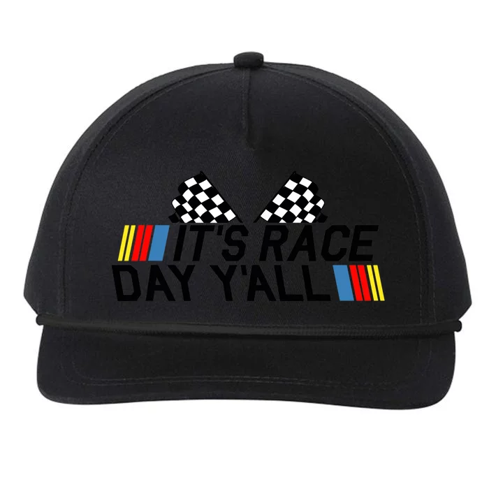 It's Race Day Yall Funny Racing Drag Car Truck Track Wo's Snapback Five-Panel Rope Hat