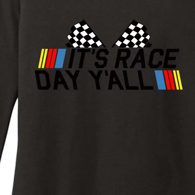 It's Race Day Yall Funny Racing Drag Car Truck Track Wo's Womens CVC Long Sleeve Shirt