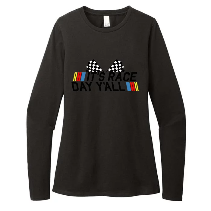 It's Race Day Yall Funny Racing Drag Car Truck Track Wo's Womens CVC Long Sleeve Shirt