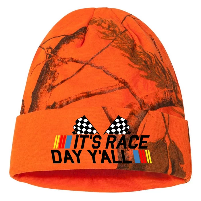 It's Race Day Yall Funny Racing Drag Car Truck Track Wo's Kati - 12in Camo Beanie