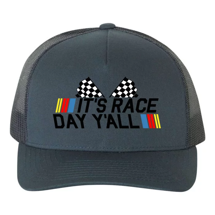 It's Race Day Yall Funny Racing Drag Car Truck Track Wo's Yupoong Adult 5-Panel Trucker Hat