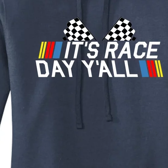 It's Race Day Yall Funny Racing Drag Car Truck Track Wo's Women's Pullover Hoodie