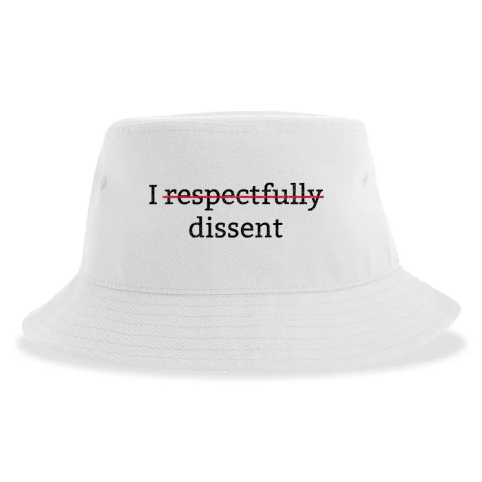 I Respectfully Dissent Sustainable Bucket Hat