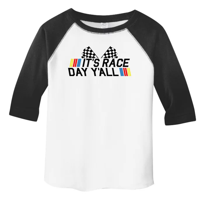 Its Race Day Yall Funny Racing Drag Car Truck Track Womens Toddler Fine Jersey T-Shirt