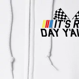 Its Race Day Yall Funny Racing Drag Car Truck Track Womens Full Zip Hoodie