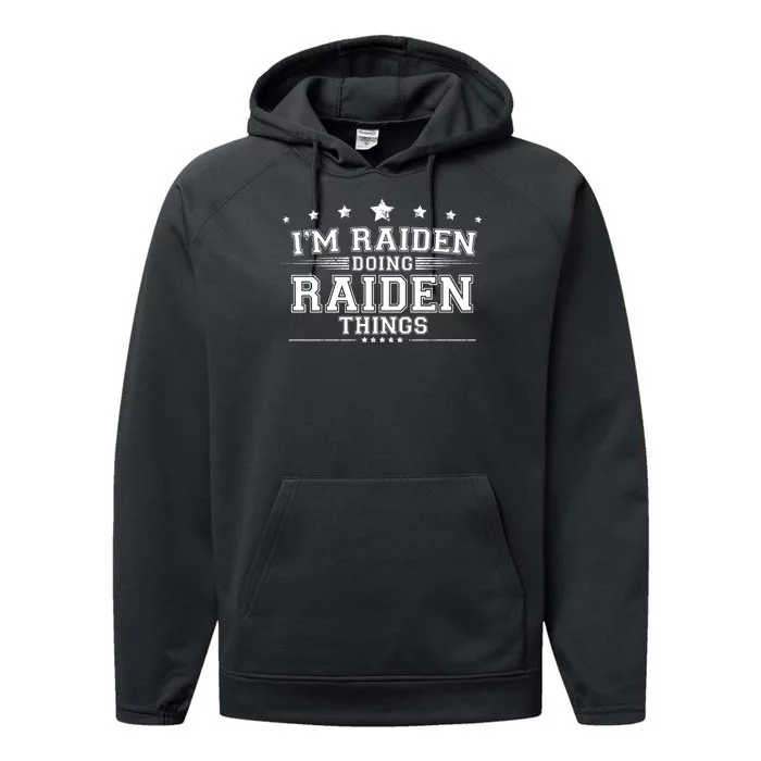 Im Raiden Doing Raiden Things Performance Fleece Hoodie