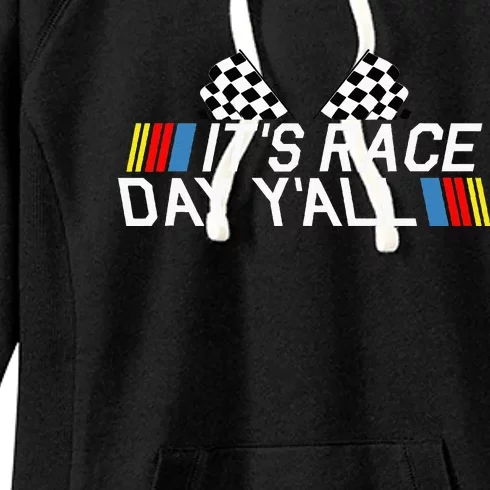 Its Race Day Yall Funny Racing Drag Car Truck Track Womens Women's Fleece Hoodie