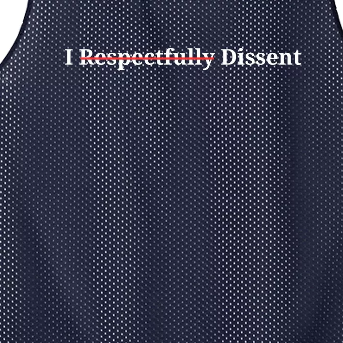 I Respectfully Dissent Mesh Reversible Basketball Jersey Tank