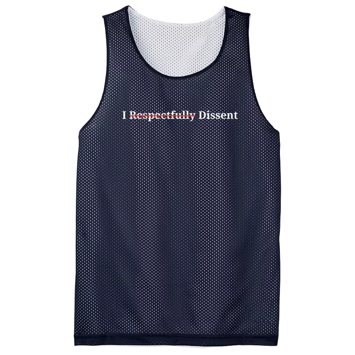 I Respectfully Dissent Mesh Reversible Basketball Jersey Tank