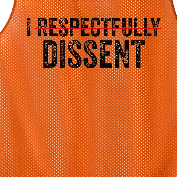 I Respectfully Dissent Mesh Reversible Basketball Jersey Tank