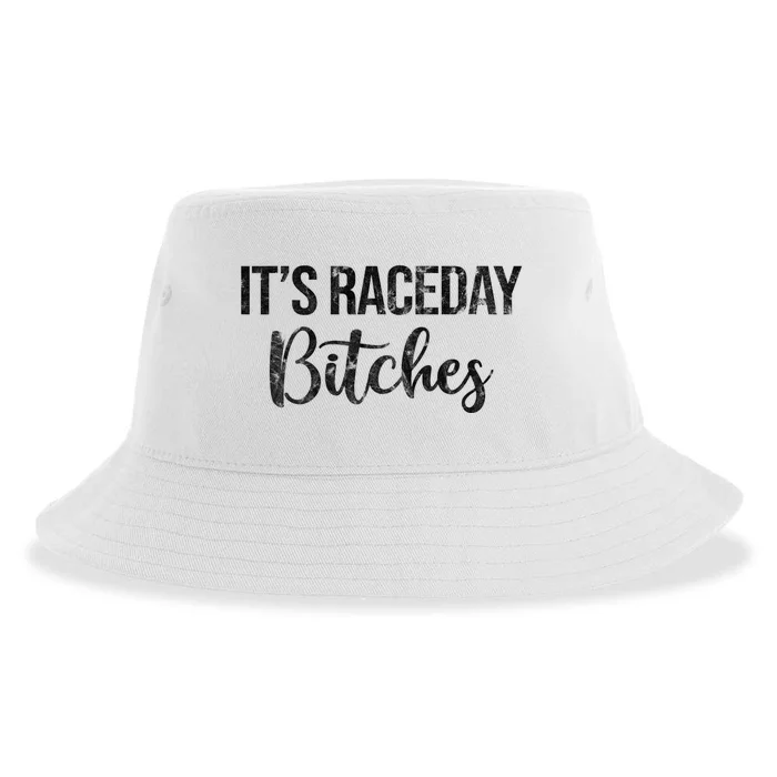 Its Race Day Bitches Vintage Sustainable Bucket Hat