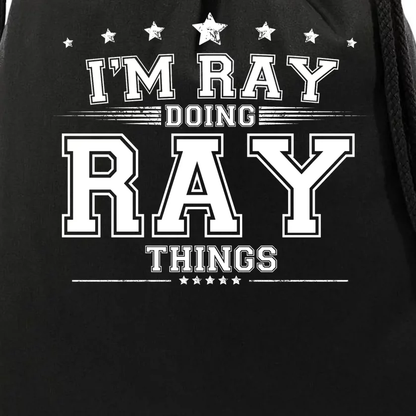 Im Ray Doing Ray Things Drawstring Bag