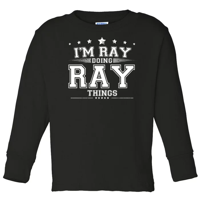 Im Ray Doing Ray Things Toddler Long Sleeve Shirt