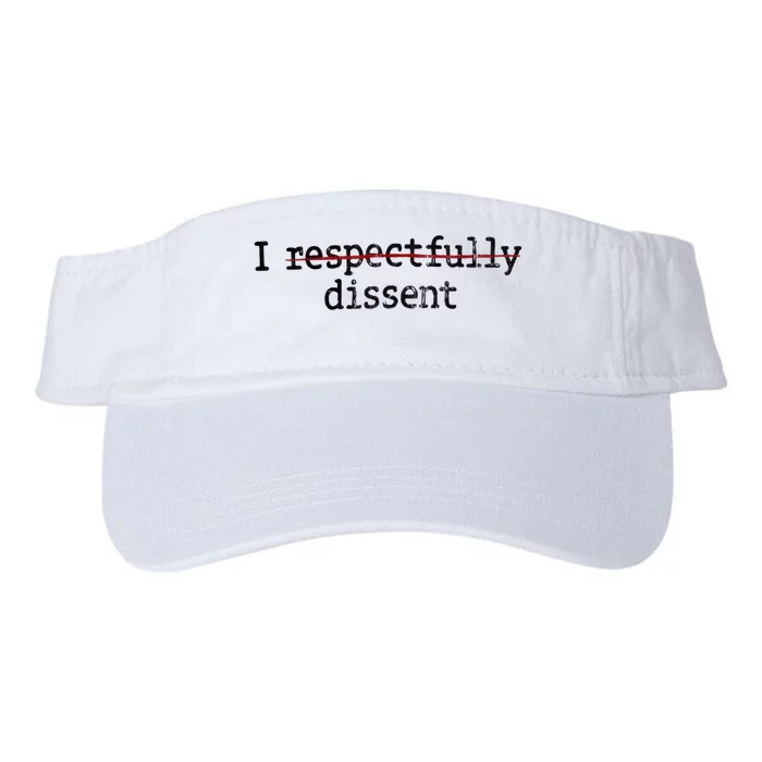 I Respectfully Dissent Valucap Bio-Washed Visor