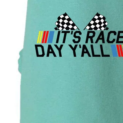 Its Race Day Yall Funny Racing Drag Car Truck Track Womens Doggie 3-End Fleece Hoodie