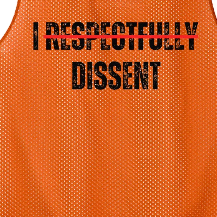 I Respectfully Dissent Mesh Reversible Basketball Jersey Tank