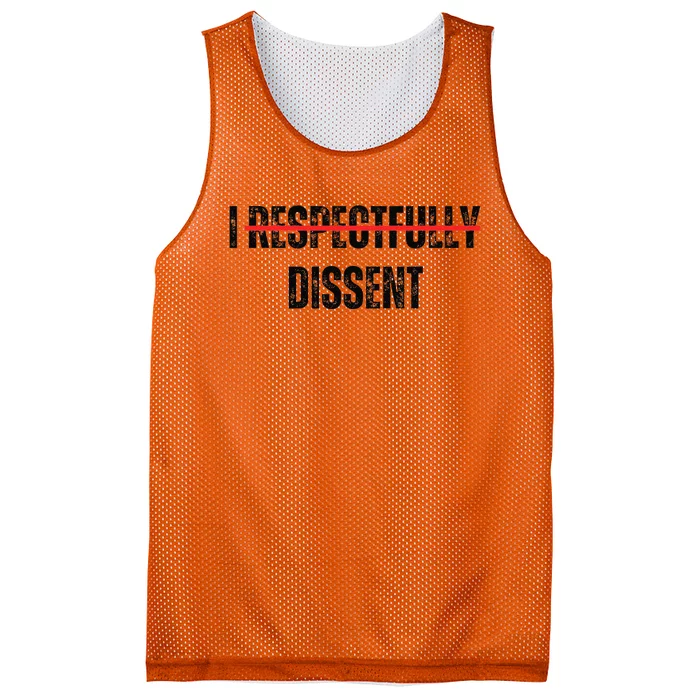 I Respectfully Dissent Mesh Reversible Basketball Jersey Tank