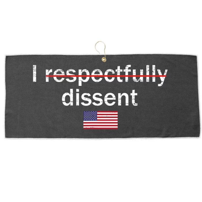 I Respectfully Dissent Apparel Large Microfiber Waffle Golf Towel