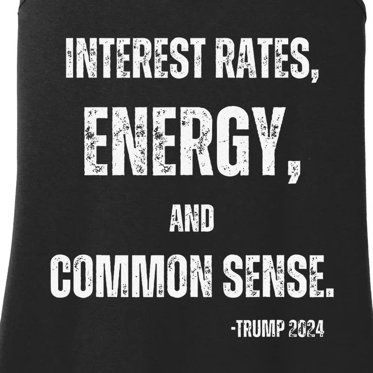 Interest Rates Energy & Common Sense Trump Saying Ladies Essential Tank