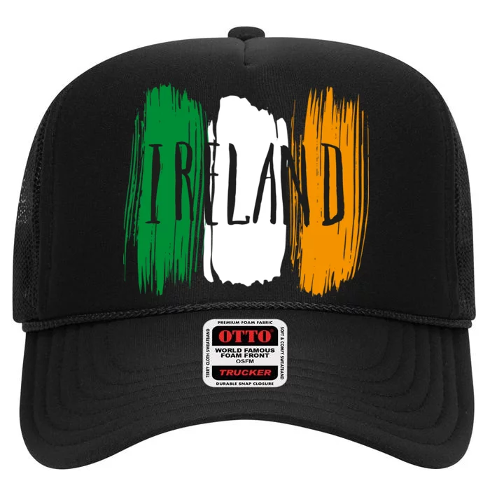 Ireland High Crown Mesh Trucker Hat