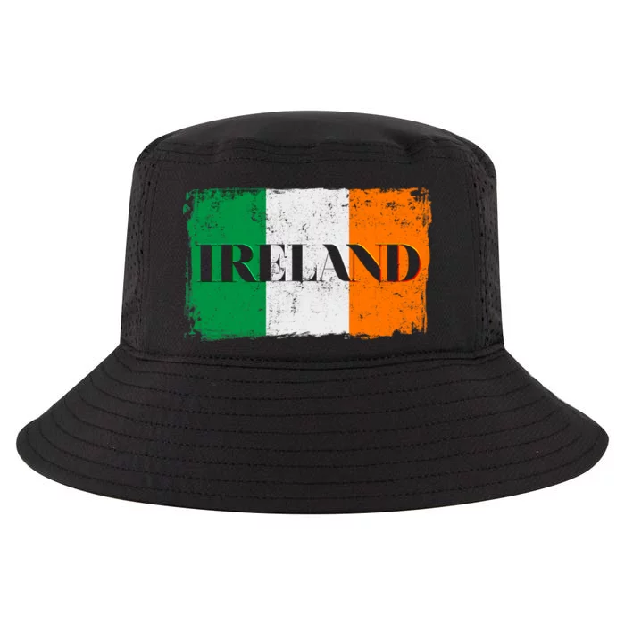 Ireland Grunge Flag Cool Comfort Performance Bucket Hat