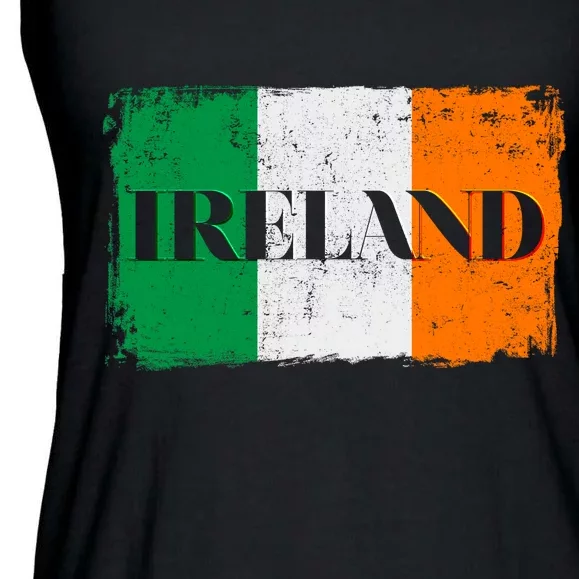 Ireland Grunge Flag Ladies Essential Flowy Tank