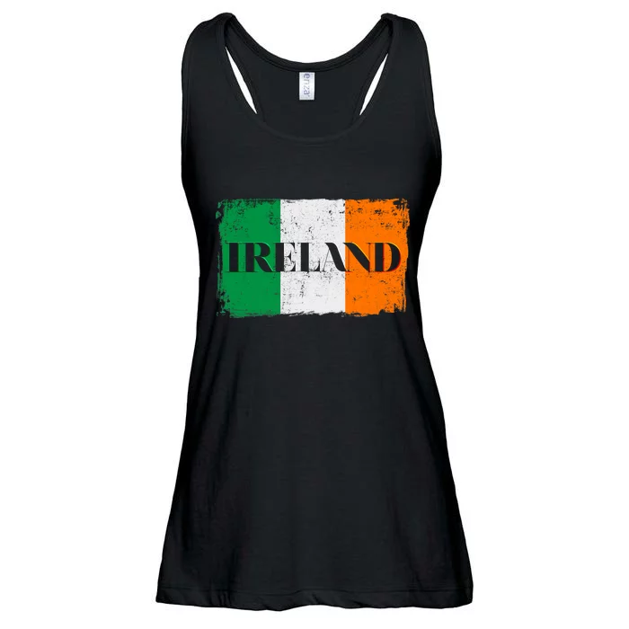 Ireland Grunge Flag Ladies Essential Flowy Tank