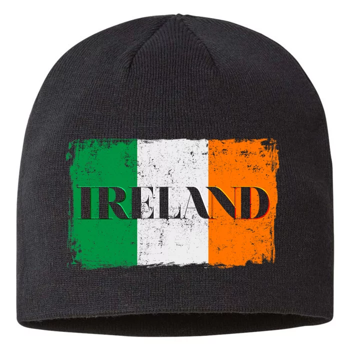 Ireland Grunge Flag 8 1/2in Sustainable Knit Beanie