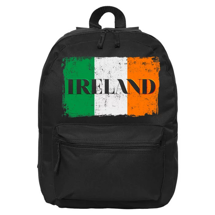 Ireland Grunge Flag 16 in Basic Backpack