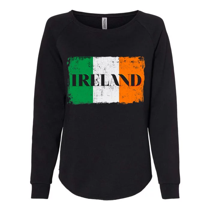 Ireland Grunge Flag Womens California Wash Sweatshirt