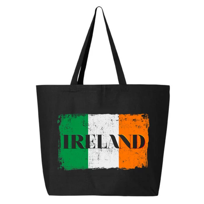 Ireland Grunge Flag 25L Jumbo Tote