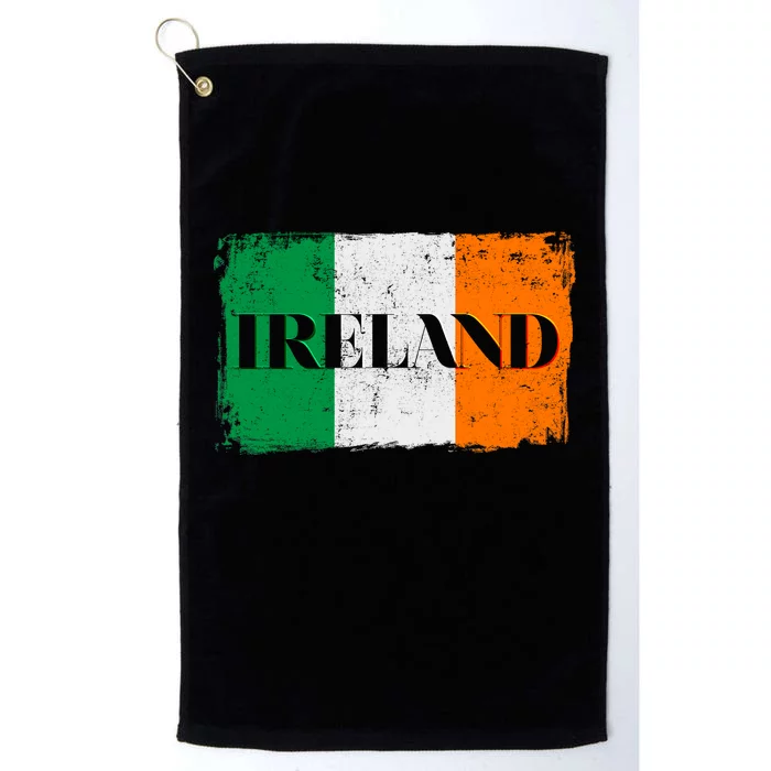 Ireland Grunge Flag Platinum Collection Golf Towel