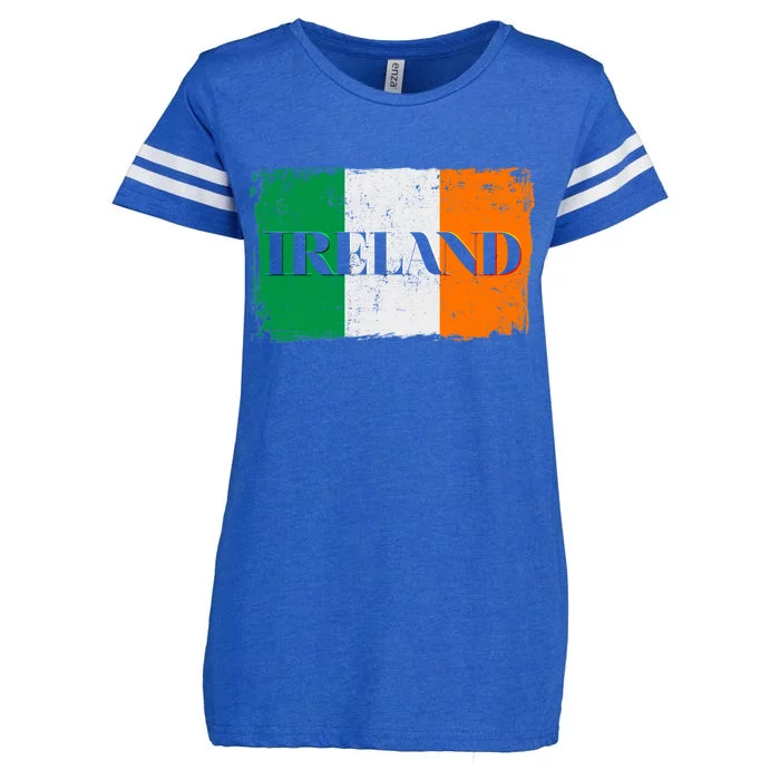 Ireland Grunge Flag Enza Ladies Jersey Football T-Shirt