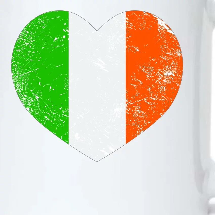 Ireland heart retro flag - St Patricks Day Black Color Changing Mug