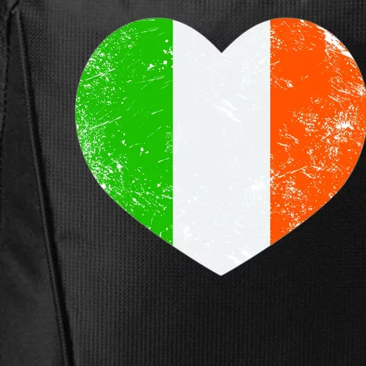 Ireland heart retro flag - St Patricks Day City Backpack