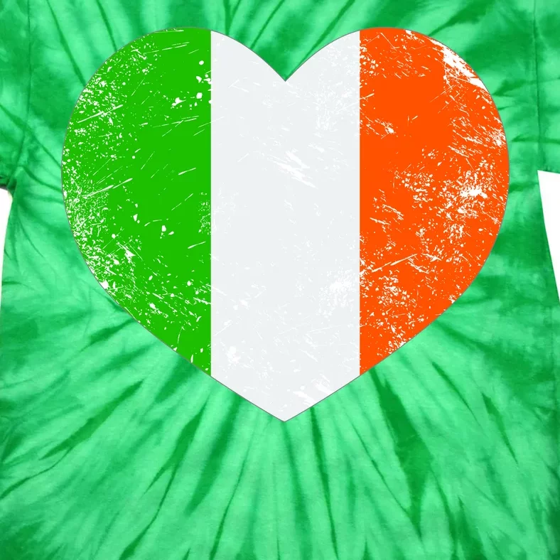 Ireland heart retro flag - St Patricks Day Tie-Dye T-Shirt