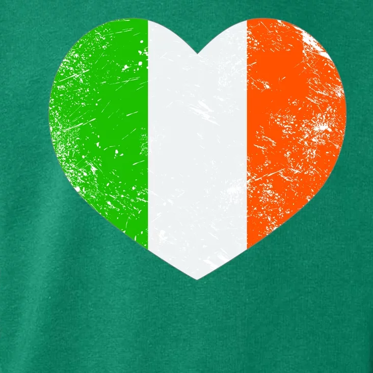 Ireland heart retro flag - St Patricks Day Toddler Hoodie