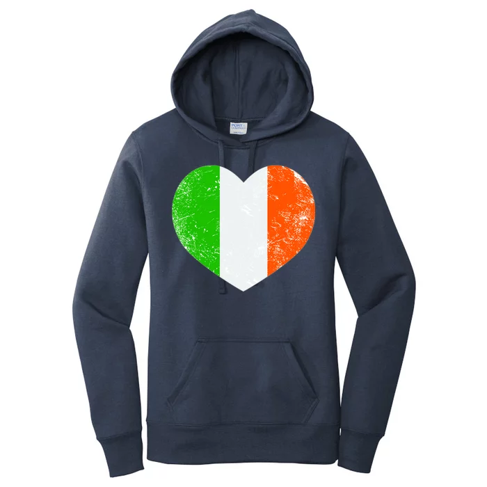 Ireland heart retro flag - St Patricks Day Women's Pullover Hoodie