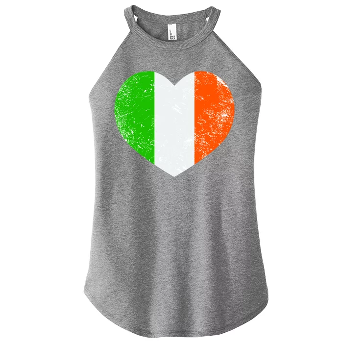 Ireland heart retro flag - St Patricks Day Women’s Perfect Tri Rocker Tank