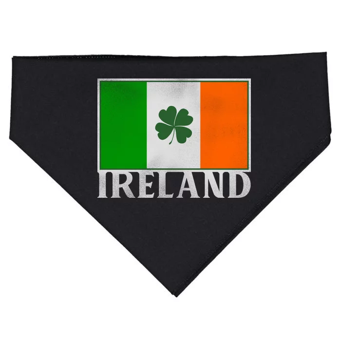 Ireland Shamrock Vintage Flag USA-Made Doggie Bandana