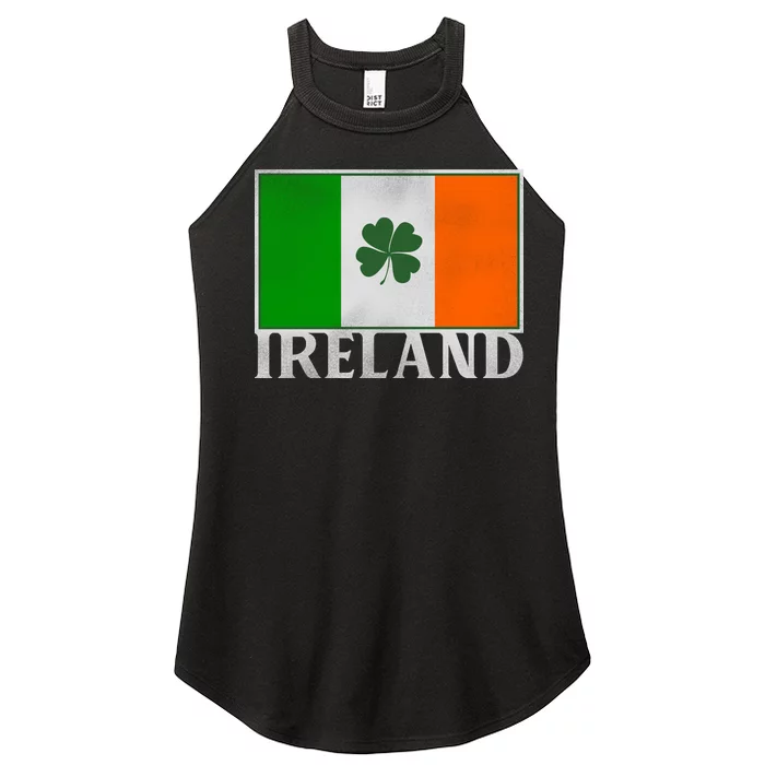 Ireland Shamrock Vintage Flag Women’s Perfect Tri Rocker Tank