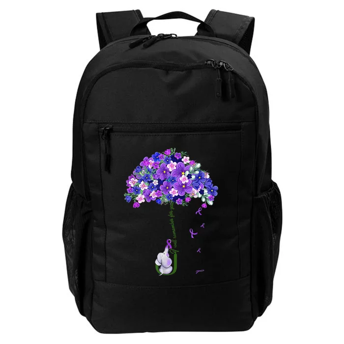 ILl Remember For You Purple Elephant AlzheimerS Daily Commute Backpack