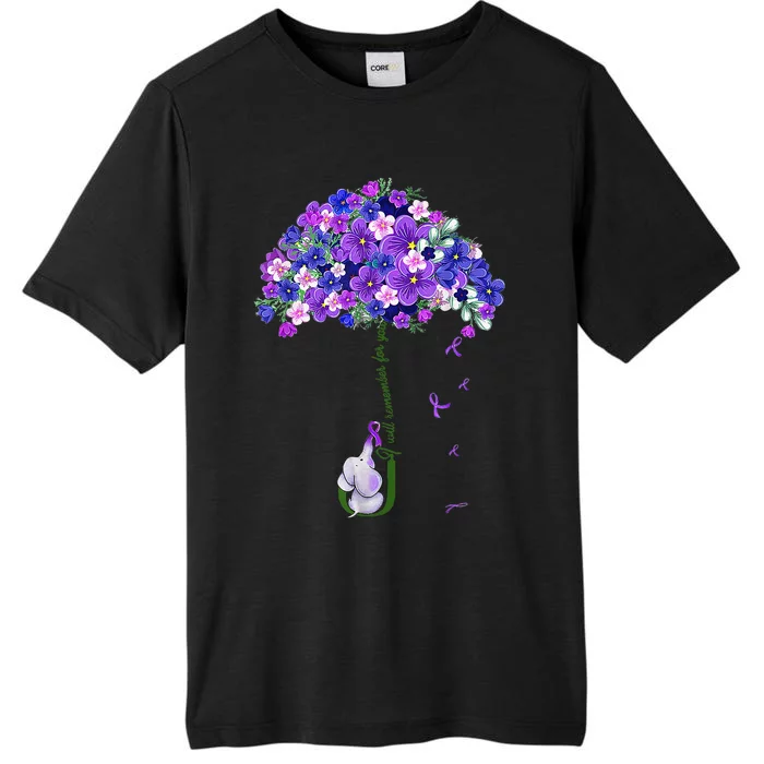 ILl Remember For You Purple Elephant AlzheimerS ChromaSoft Performance T-Shirt