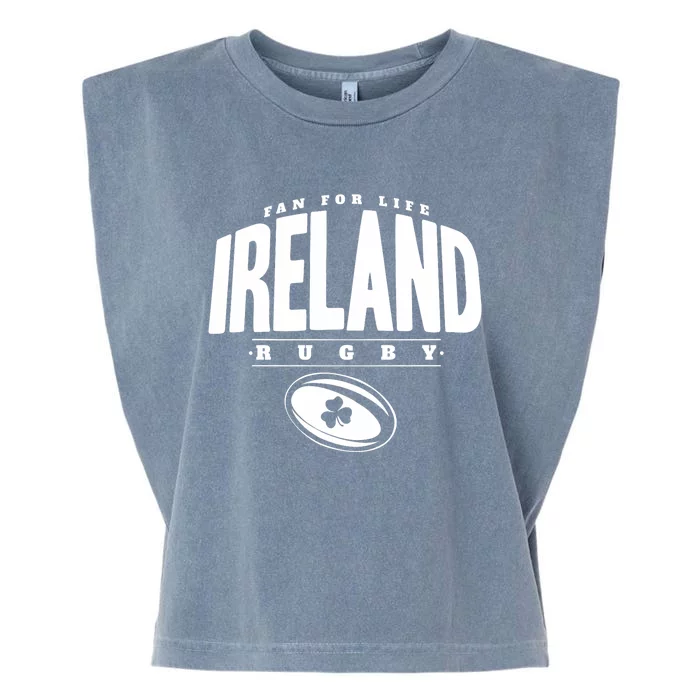 Ireland Rugby Fan For Life Garment-Dyed Women's Muscle Tee