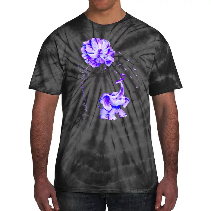 ILl Remember For You Purple Elephant AlzheimerS Awareness Tie-Dye T-Shirt