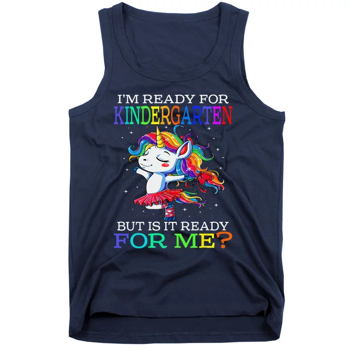 Im Ready For Kindergarten Unicorn Tank Top