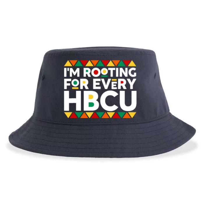 IM Rooting For Every Hbcu Historical Black College Alumni Sustainable Bucket Hat