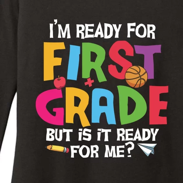 Im Ready For First Grade Funny Back To School 1st Grade Womens CVC Long Sleeve Shirt