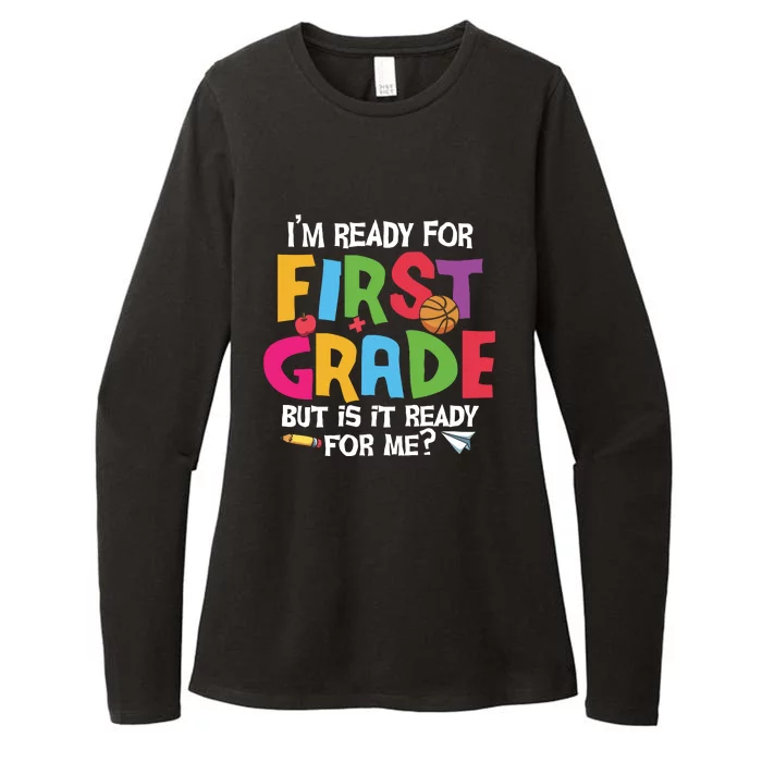 Im Ready For First Grade Funny Back To School 1st Grade Womens CVC Long Sleeve Shirt