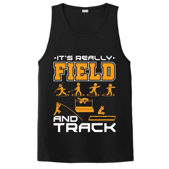 Its Really Field And Track Funny Quote Performance Tank